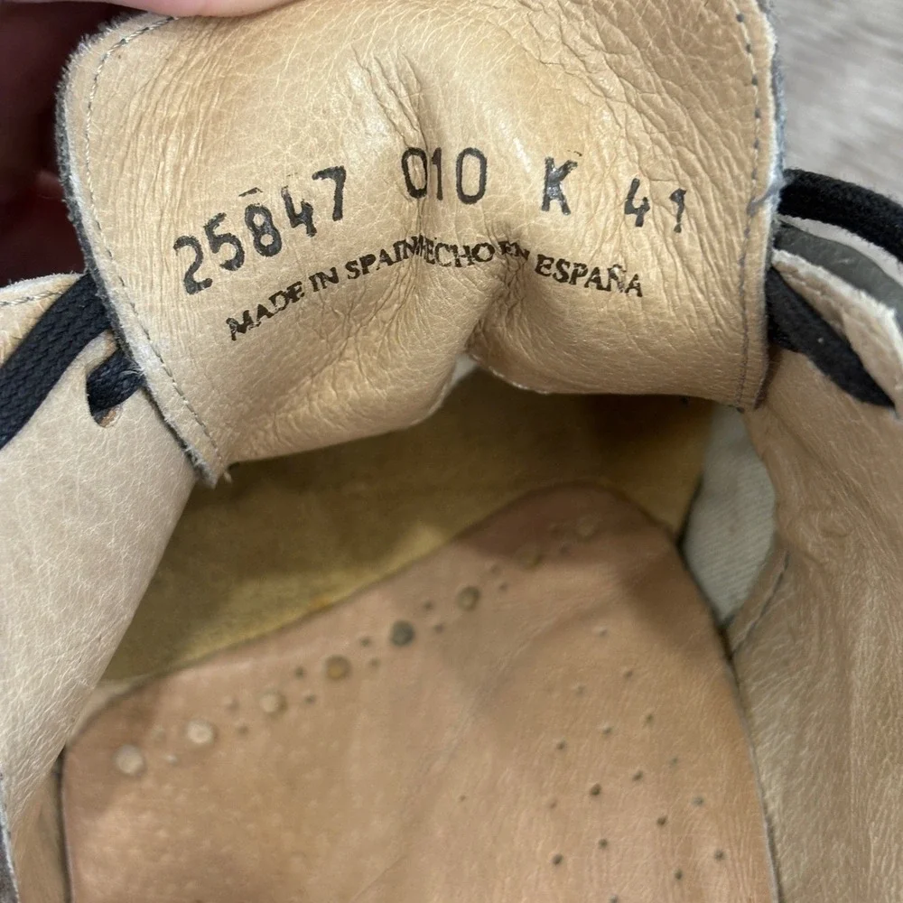 VTG Camper Gray Tan Leather Suede Brogue Wingtip Derby  display picture 1